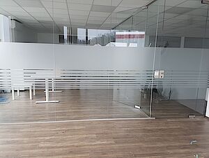 Milchglasfolien im Büro