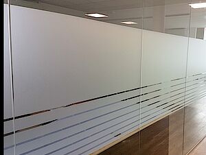 Milchglasfolien im Büro